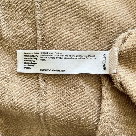 Eileen Fisher Womens Organic Cotton Blazer Size XL Open Front Exposed Seams Soft - Picture 9 of 9